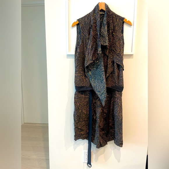 Vanessa Bruno Draped Dress - multi colour - Picture 1 of 6